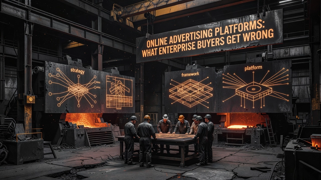 Professional header image for industry analysis: Online Advertising Platforms: What Enterprise Buyers Get ...